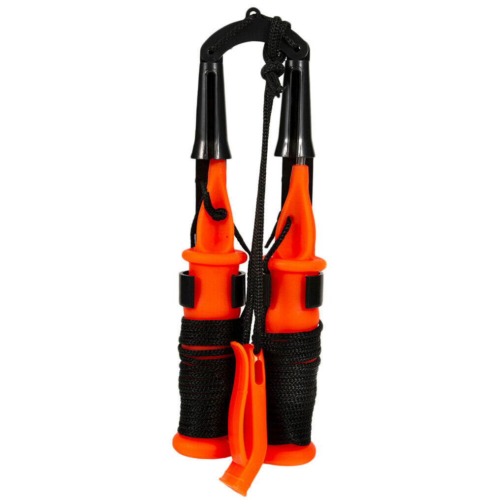 Ice Safety Picks Handheld Escape Spikes With Lanyard Come With Whistle