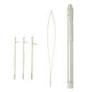 1 Set 2-in-1 Hook Pulling Needles Threader for Micro Beads Crafts Tools