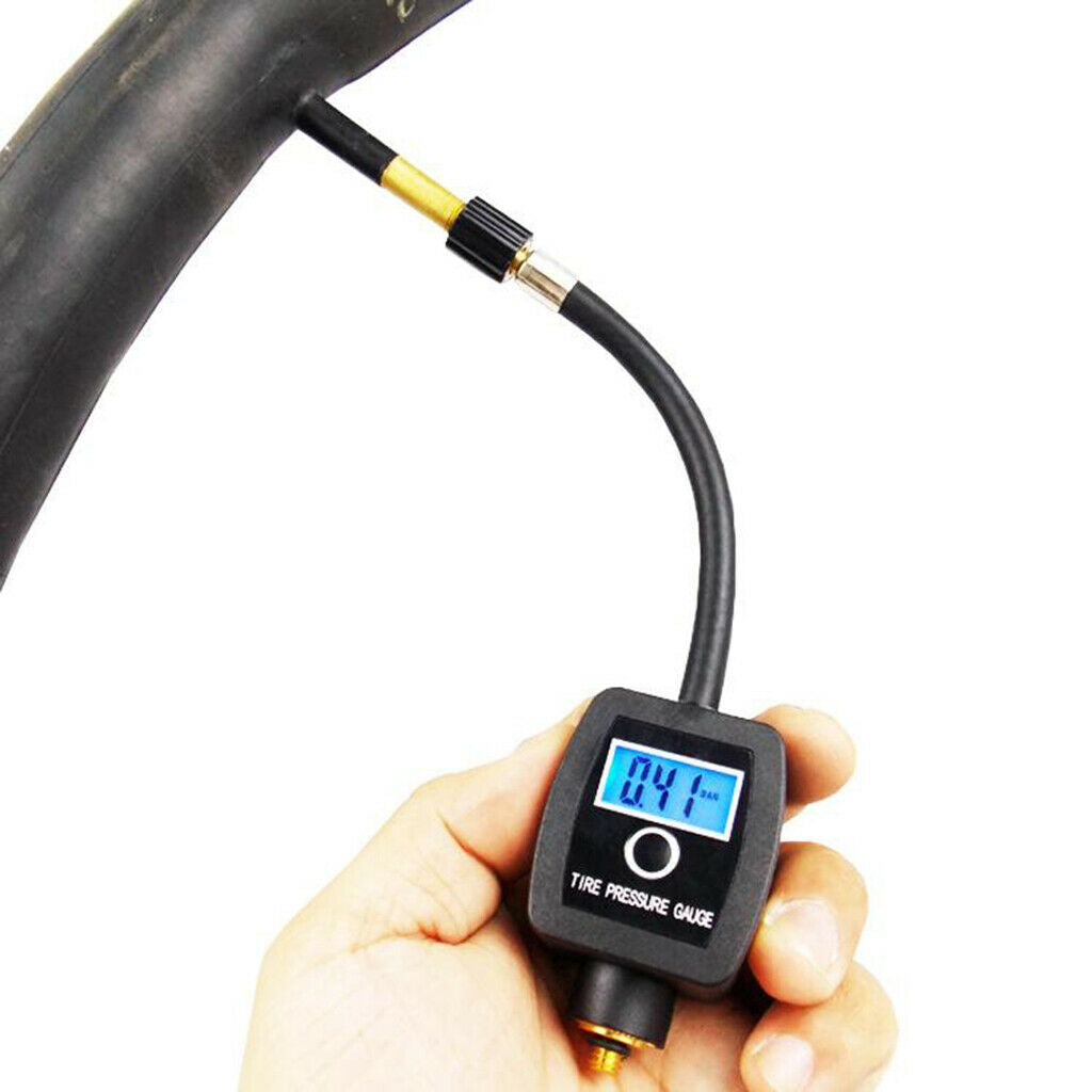 Tyre Pressure Gauge Checker Monitor Bike Vehicles Indicator 4 Units Pressure