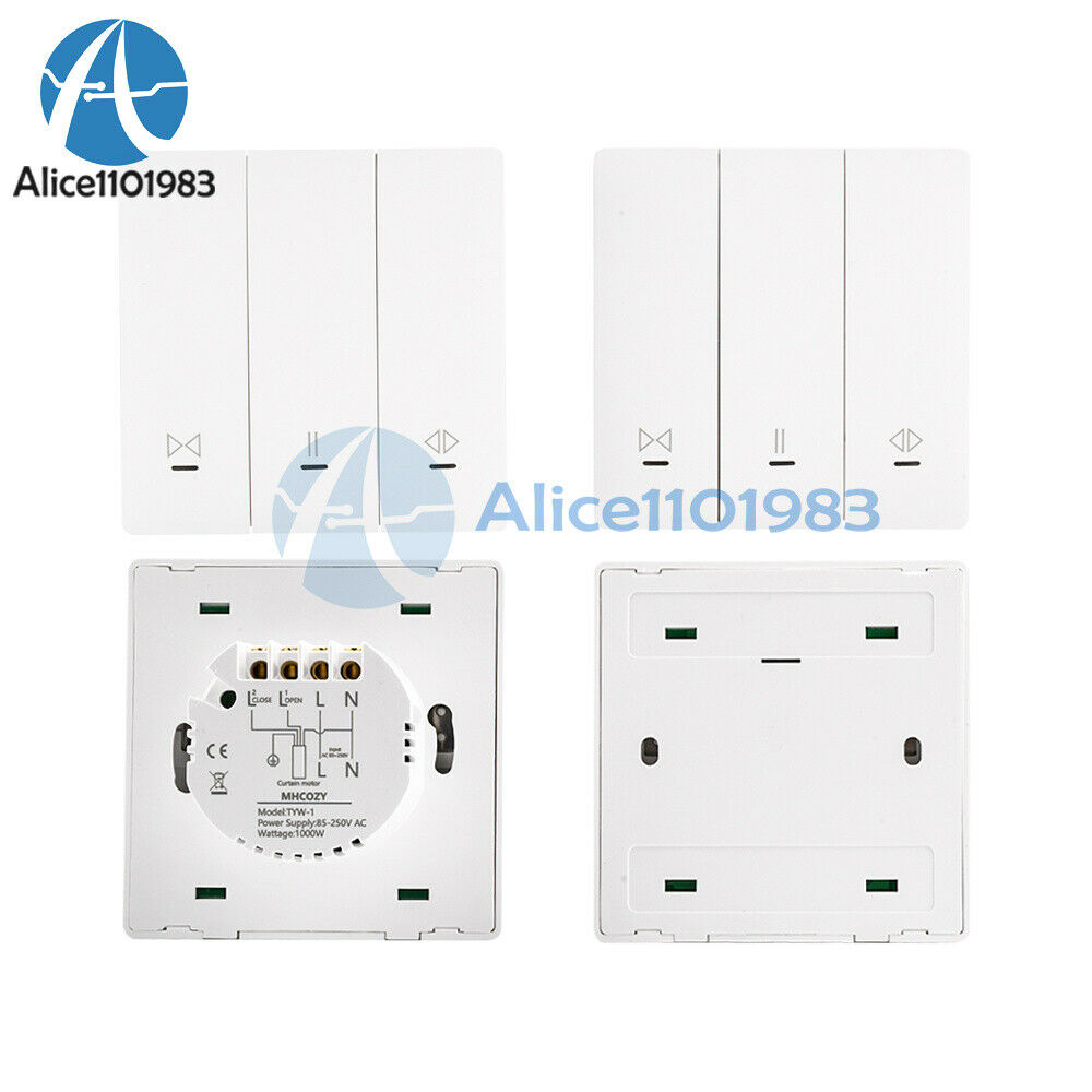 AC 85V-250V Smart Curtain Roller Shutter Motor Switch With Remote Control Panel