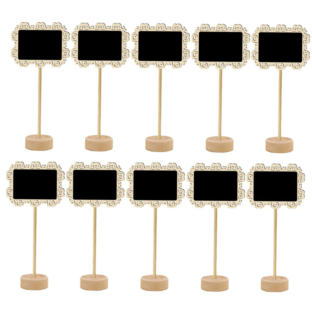 Wood Chalk Board Blackboard Message Memo Notes Sign Board Bar Shop Wedding Table