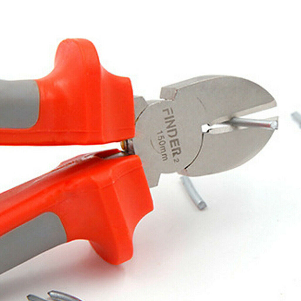 Curved Pliers With Insulating Plastic Handle Wire Pliers Tools 6 inches