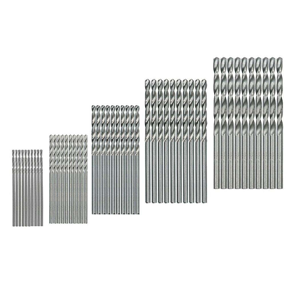 Professional High Speed Steel Twist Drill Bit Set 1-3mm for Rotary Tool 50pcs