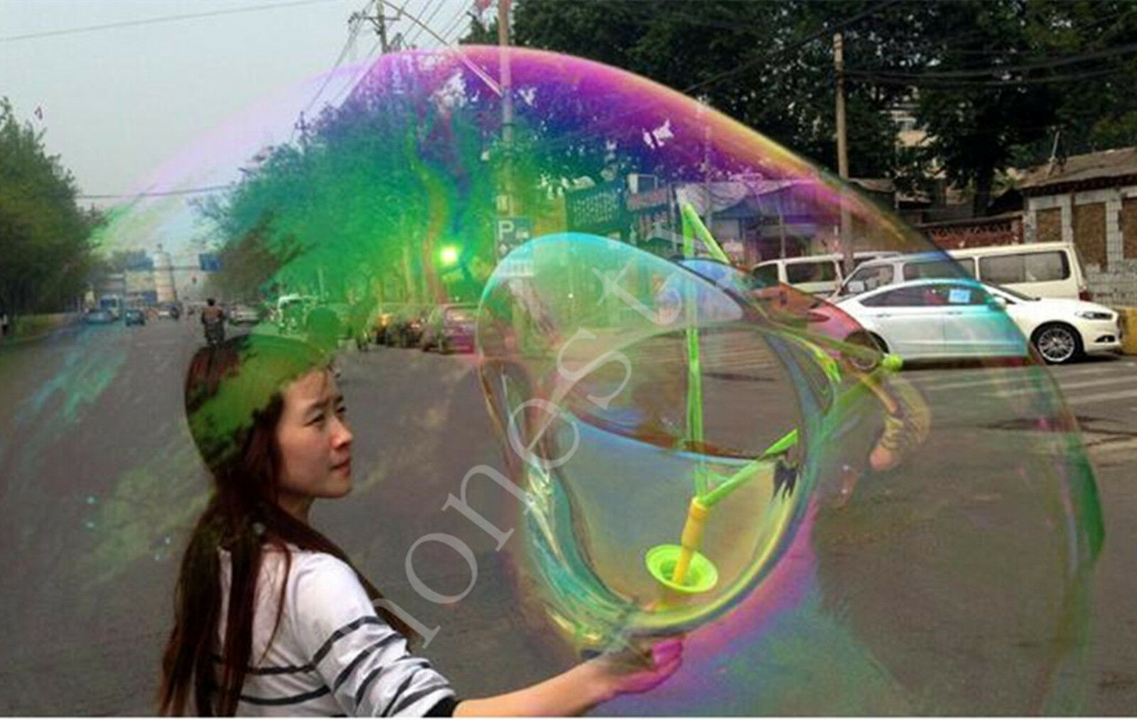 Children Lovely Fun Outdoor Toys Bubble Giant Bubble Sword Wand Color Randomly
