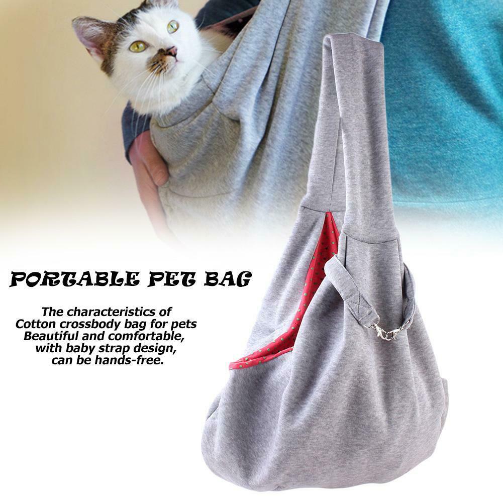 Hands-Free Dog Cat Sling Bag Portable Outdoor Pet Carrier Shoulder Pouch C#P5