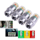 4X detecting pressure indicator tire monitor car alarm visible caps KQB Tt