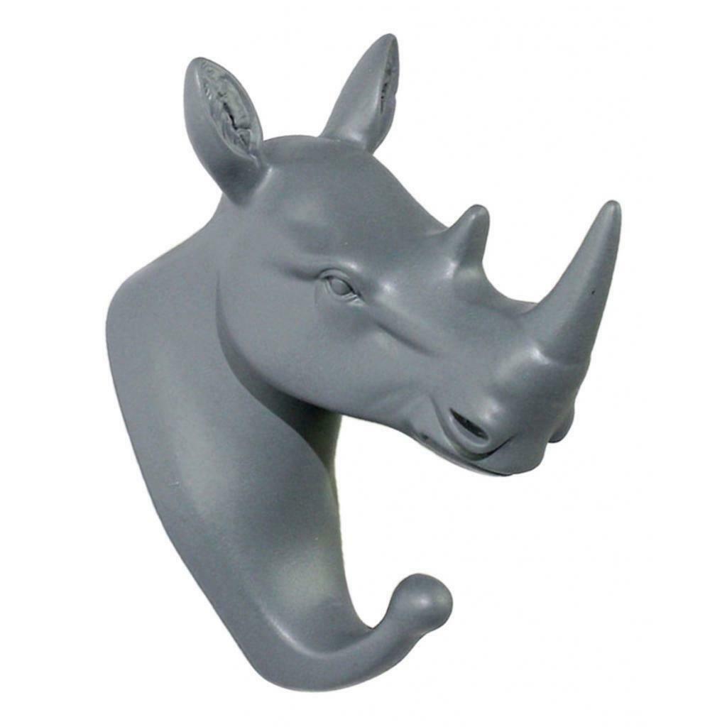 Wall Hook with Screws Rack Hanger for Hat Coat Keys Sundries Rhinoceros