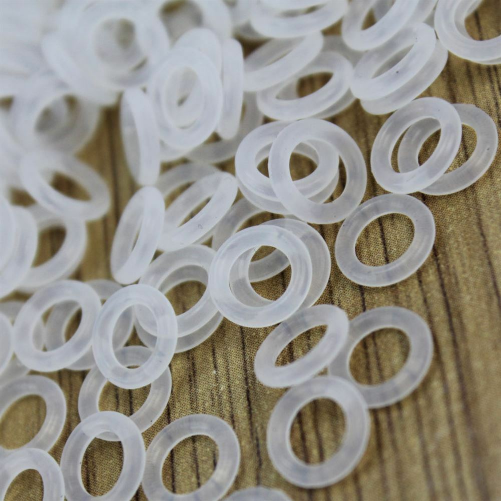 ThreeBulls 120Pcs Rubber O-Ring Switch Dampeners Keycap white For Cherry MX Key