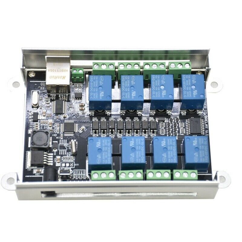 2X(NC-1000 Ethernet RJ45 TCP/IP Remote Control Board with 8 Channels Relay F9T4)