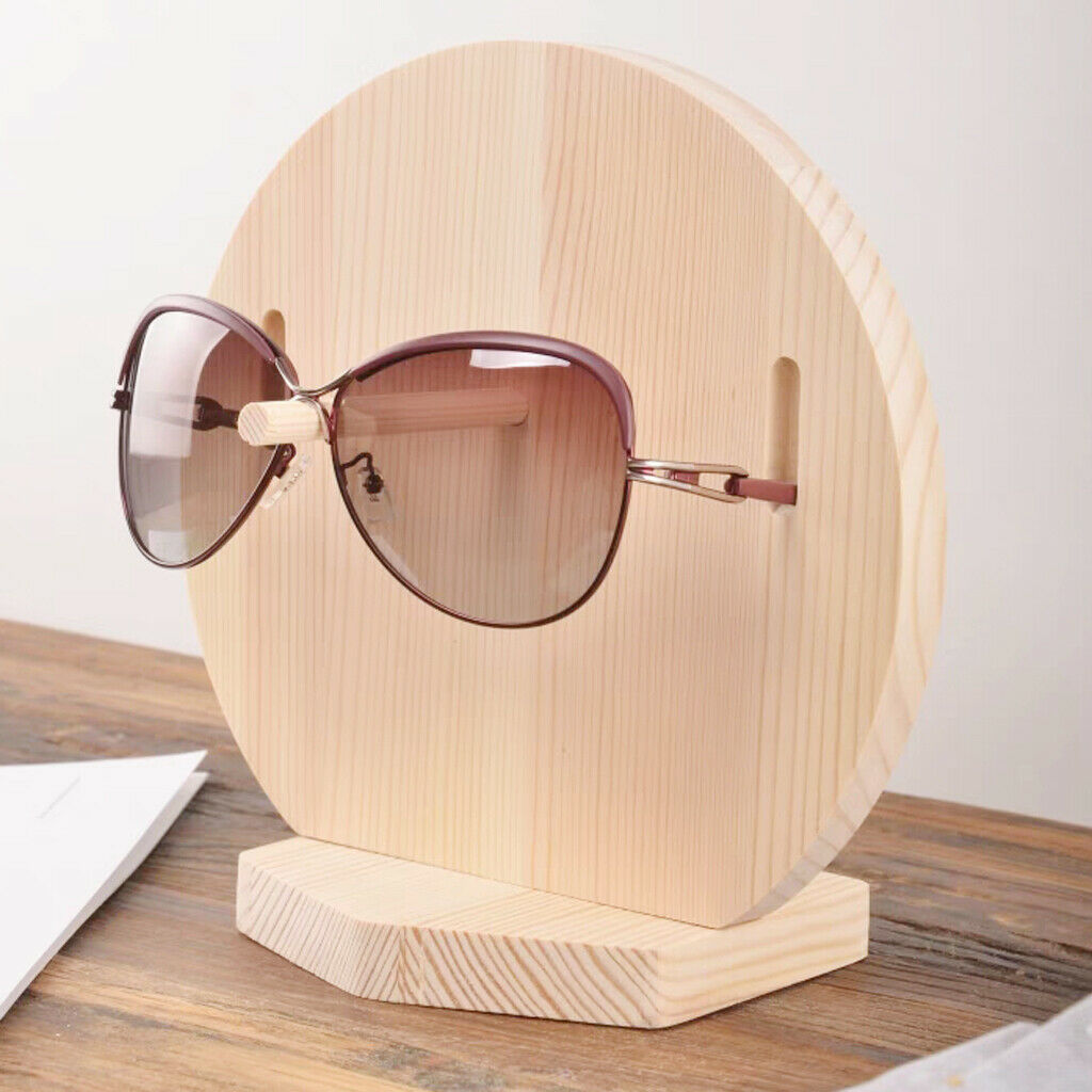 Wooden Sunglasses Eye Glasses Display Rack Stand Holder Organizer for 1 Pair