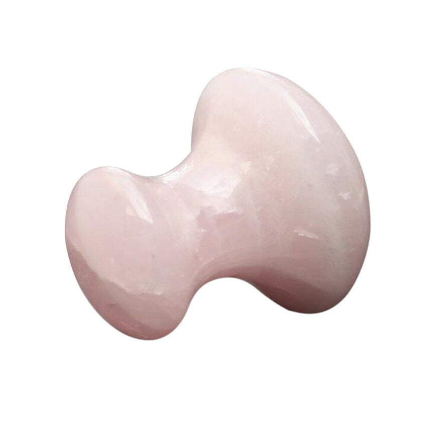 New Rose Quartz Gua Sha Massager Eye Face Jade Body Massage Mushroom Shape