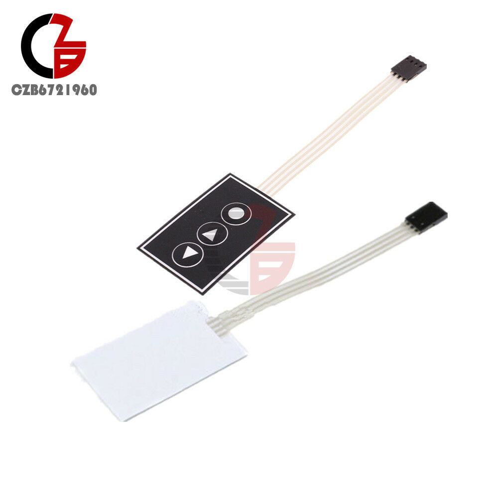 2PCS 1x3 3Key 1*3 Keys Matrix Array Membrane Switch Keypad Keyboard 36*55mm