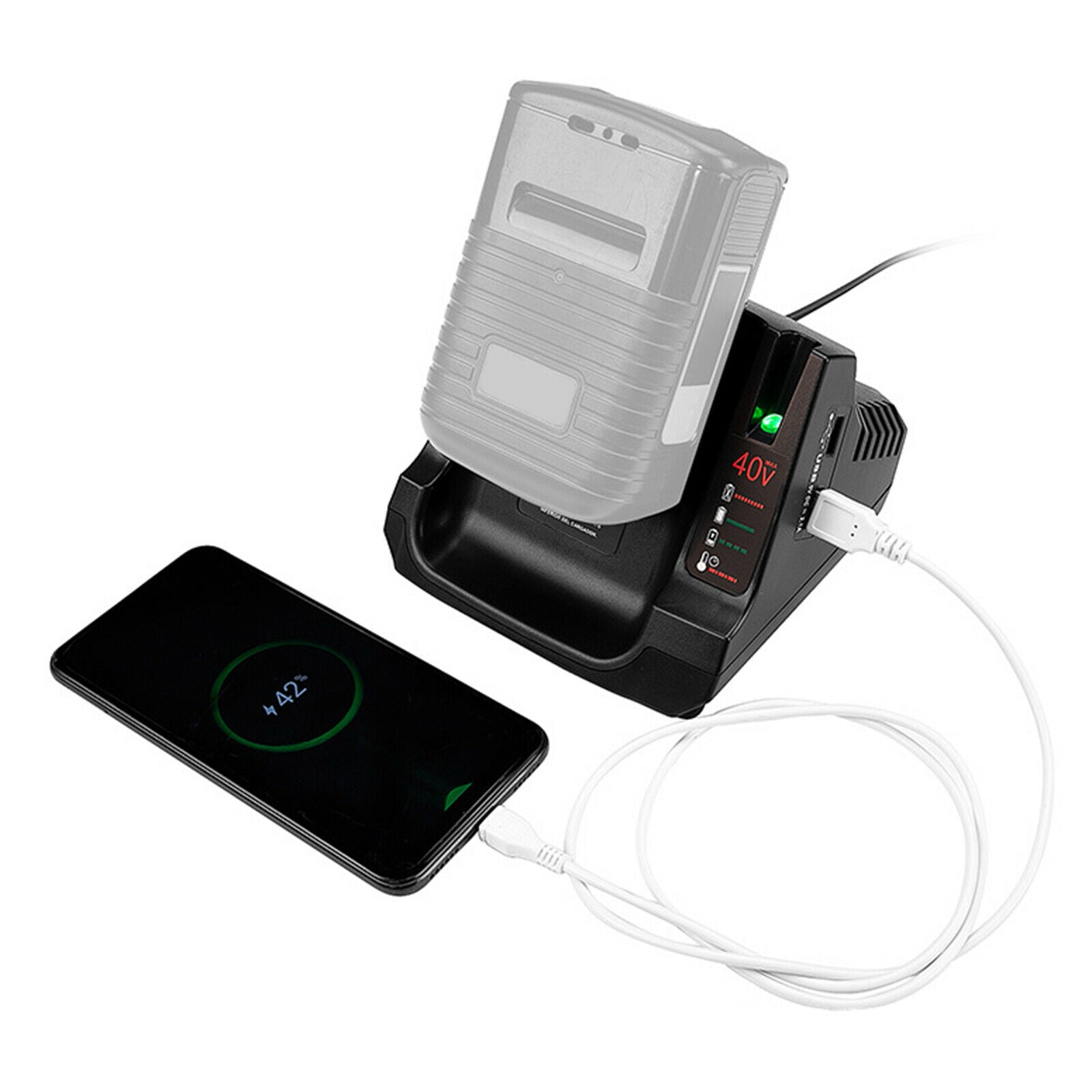 LCS3640 40V Max Li-Ion Battery Charger for 40V LBXR36 LBX36 LBXR2036 US Plug