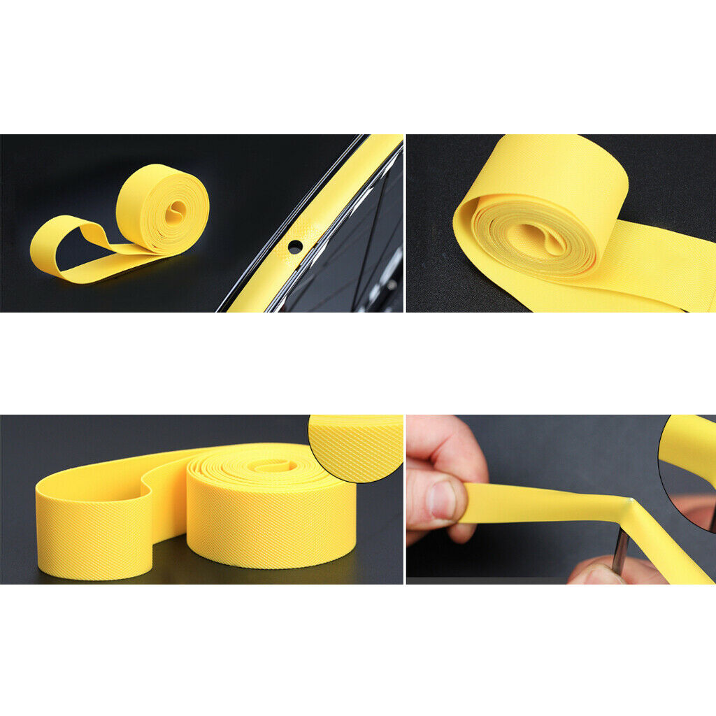 4Pcs Bicycle Tire Rim Liner Anti Puncture Tape Mountain Bike Inner Tube Pad 26''