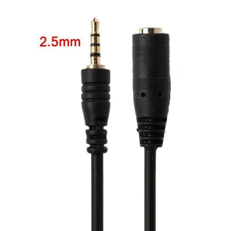150cm 2.5mm Male to Female Jack Extension Audio AUX Cable Cord for Smartphone