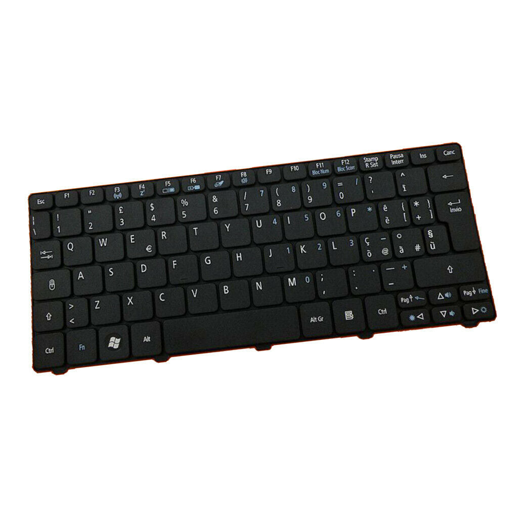 Black IT Laptop Italian Keyboard For Acer Aspire One D255E Series Laptop