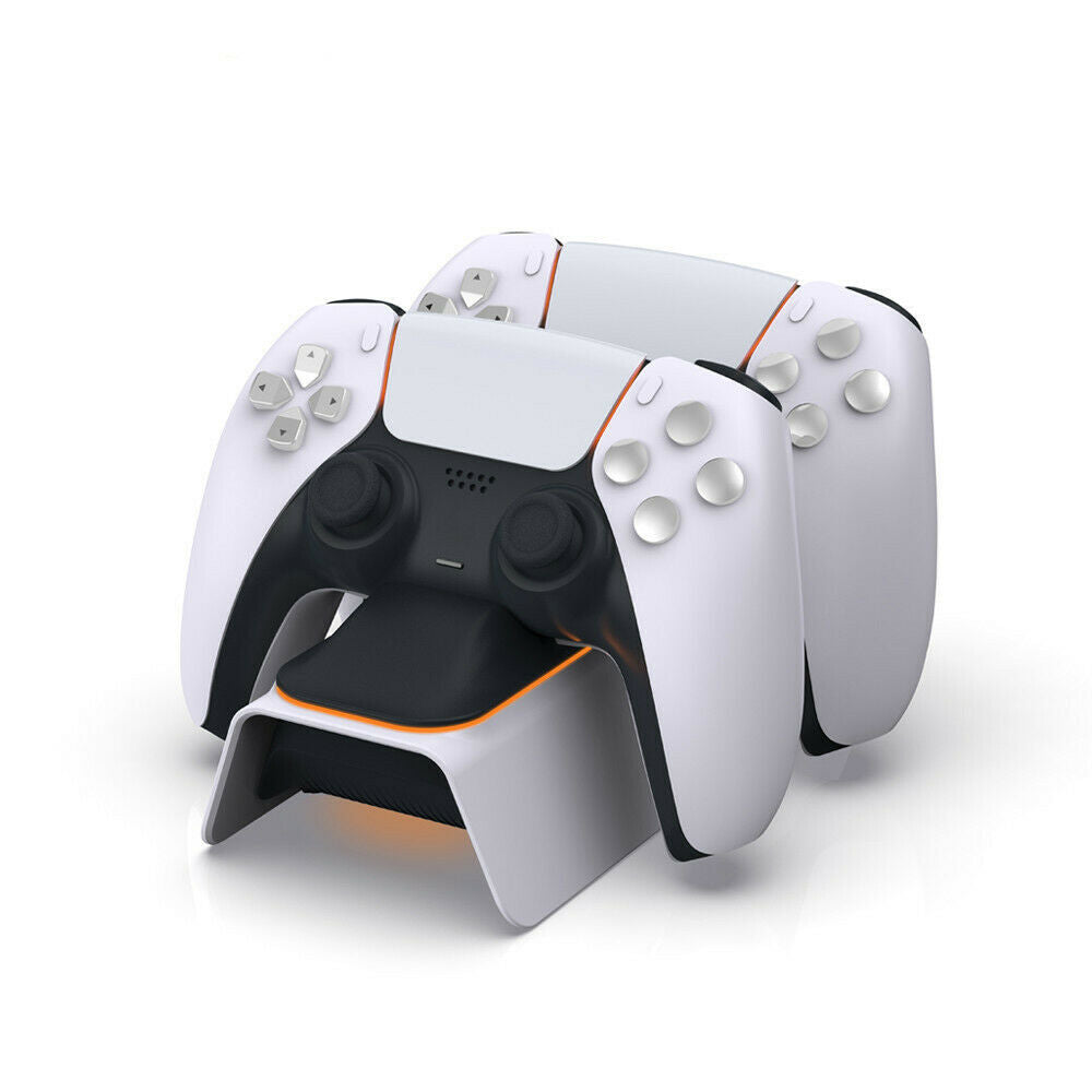 Dual Charger Wireless Gamepad Joystick Power Cradle Charging Holder for Sony PS5