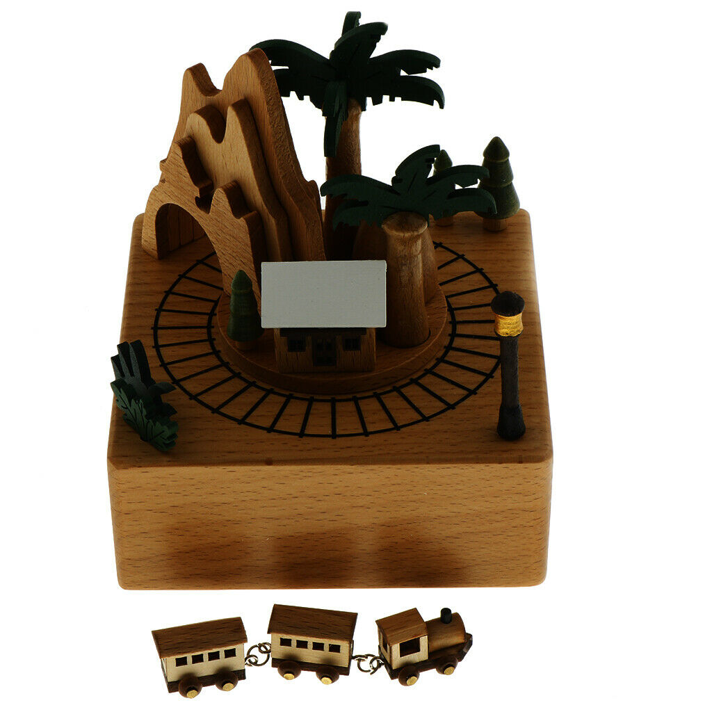 1 Piece Wooden Music Box Craft for Girls Women Baby Boys