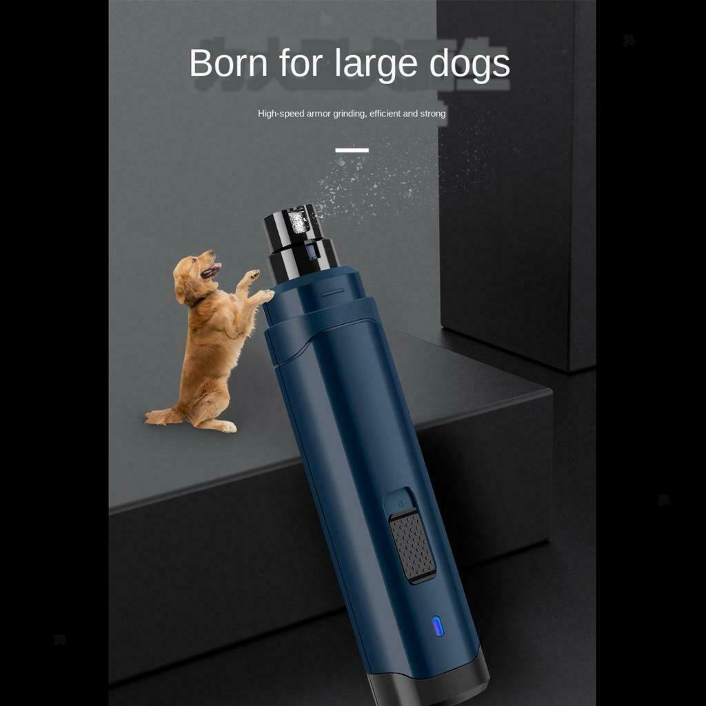 Pet Nail Clipper USB Rechargeable Dog Claw Grooming Grinder Tool Nail File