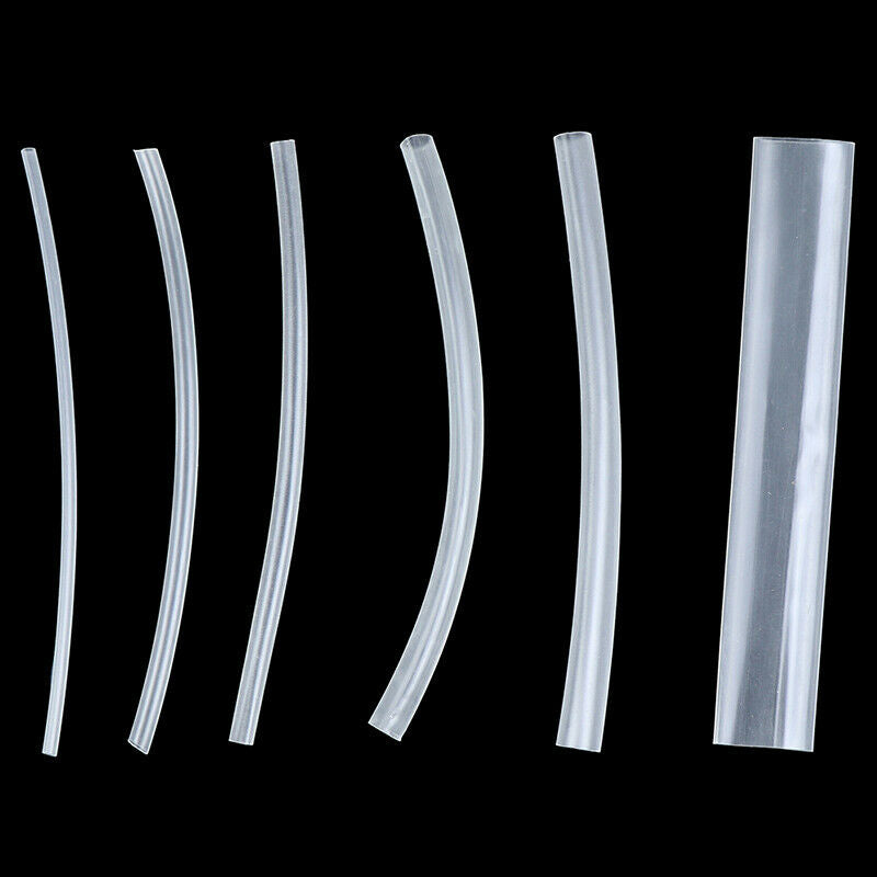 150Pcs 100mm 2:1 Heat Shrink Tubing Polyolefin Transparent Tube Sleeving .l8