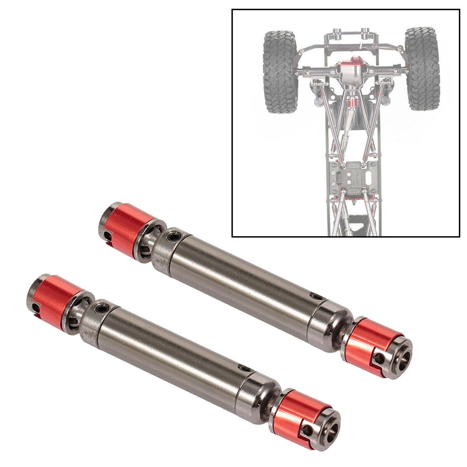 Upgrade Adjustable Drive Shaft Axle for Axial SCX10 90046 1:10 RC Car Accs