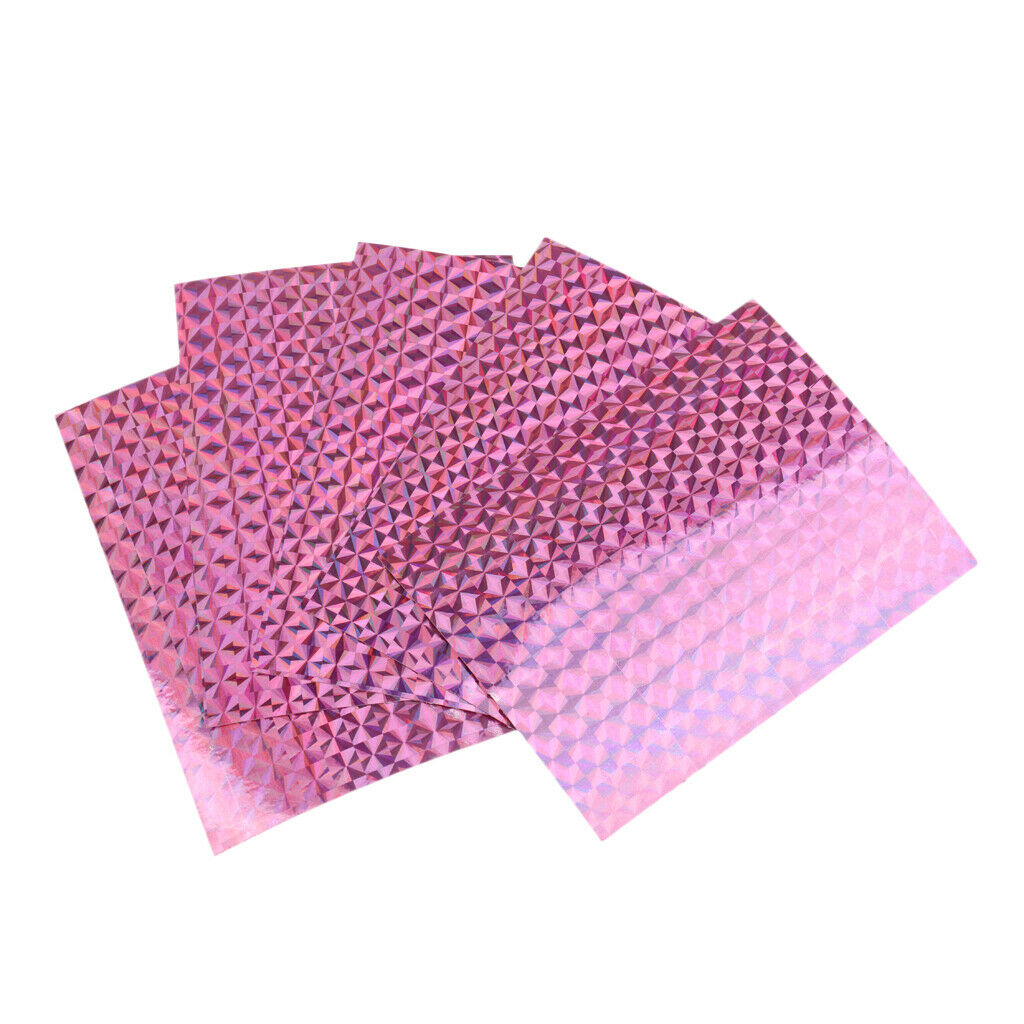 5pcs DIY Fishing Lure Outer Scale Reflective Tapes DIY Tackle Crafters Pink