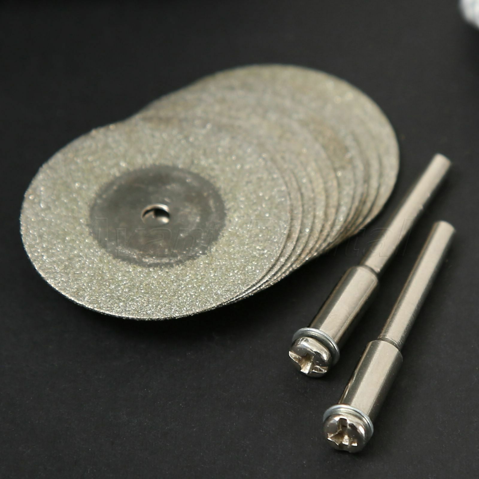 10PCS 30mm Mini Diamond Cut Discs Craft Rotary Tool Arbor Set for Power Drills