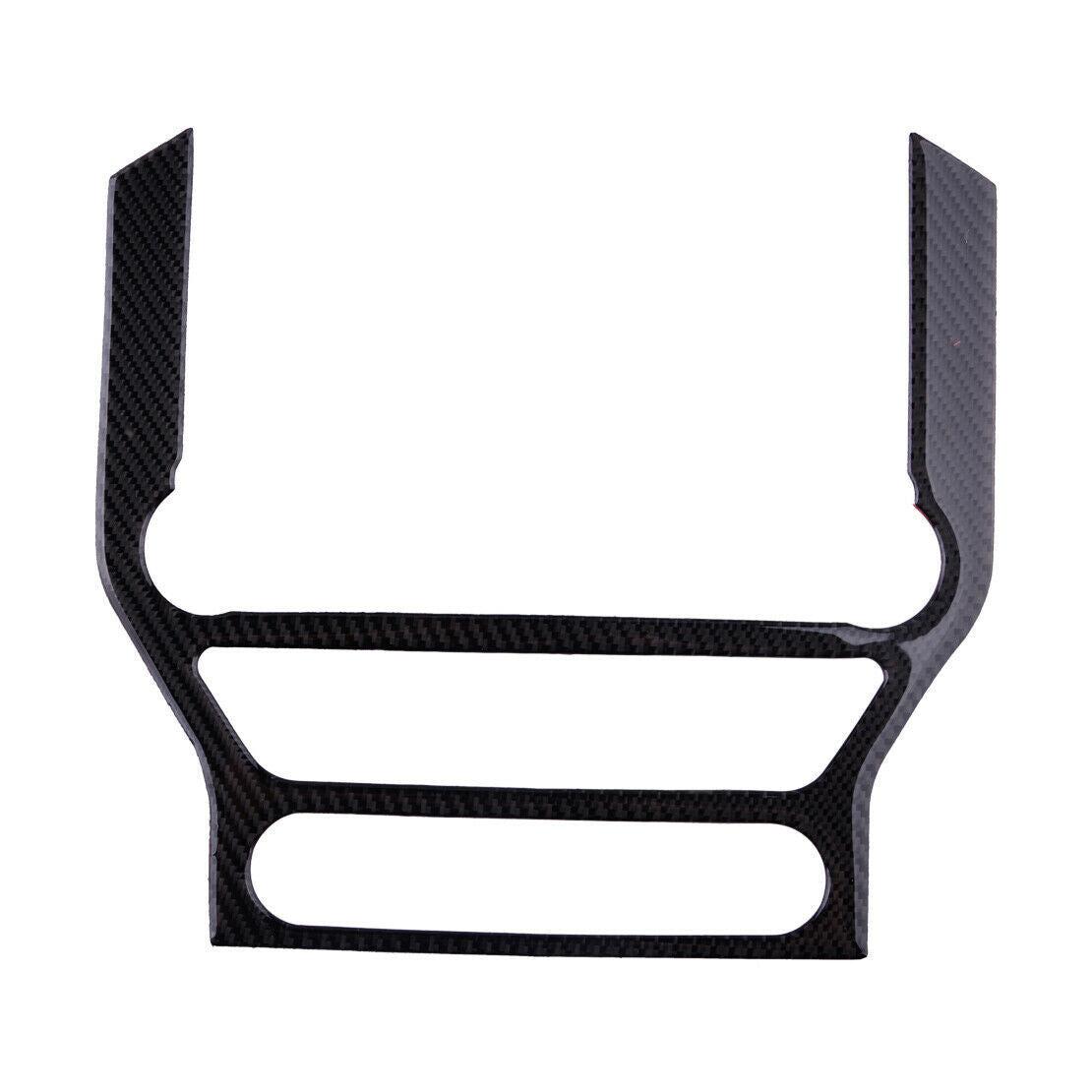 5Pc Carbon Fiber Center Console CD Panel Cover Trim Fit For Ford Mustang 2015-19