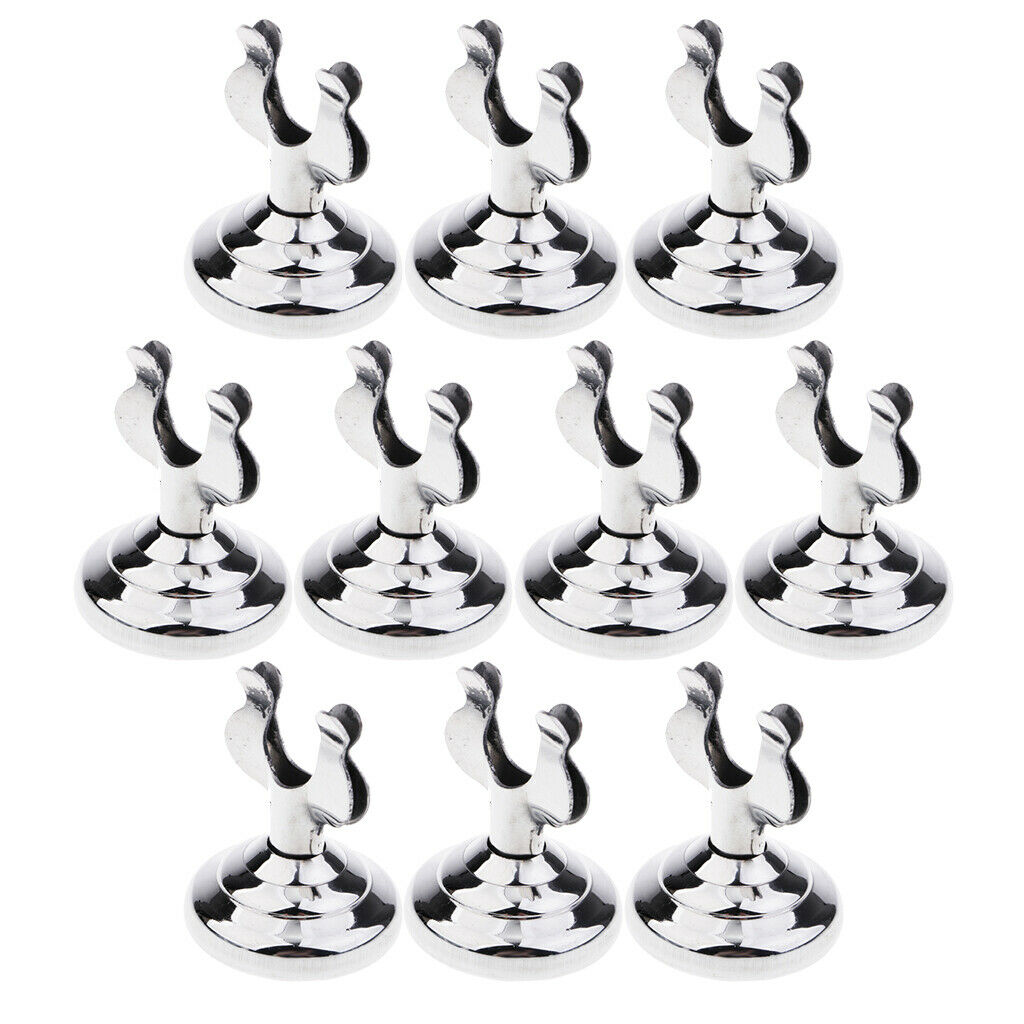 10pcs Stainless Steel U Shaped Table Number  Durable for Restaurant