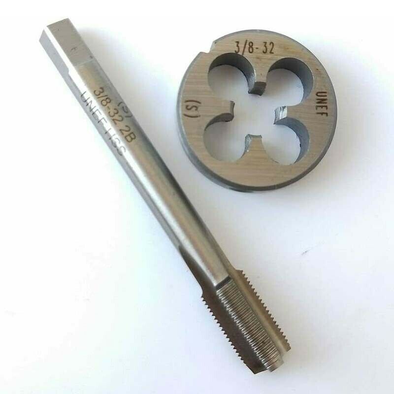 3/8-32UNEF HSS Tap And Die, CNC Machine Thread Tap+Round Thread Die Right Hand