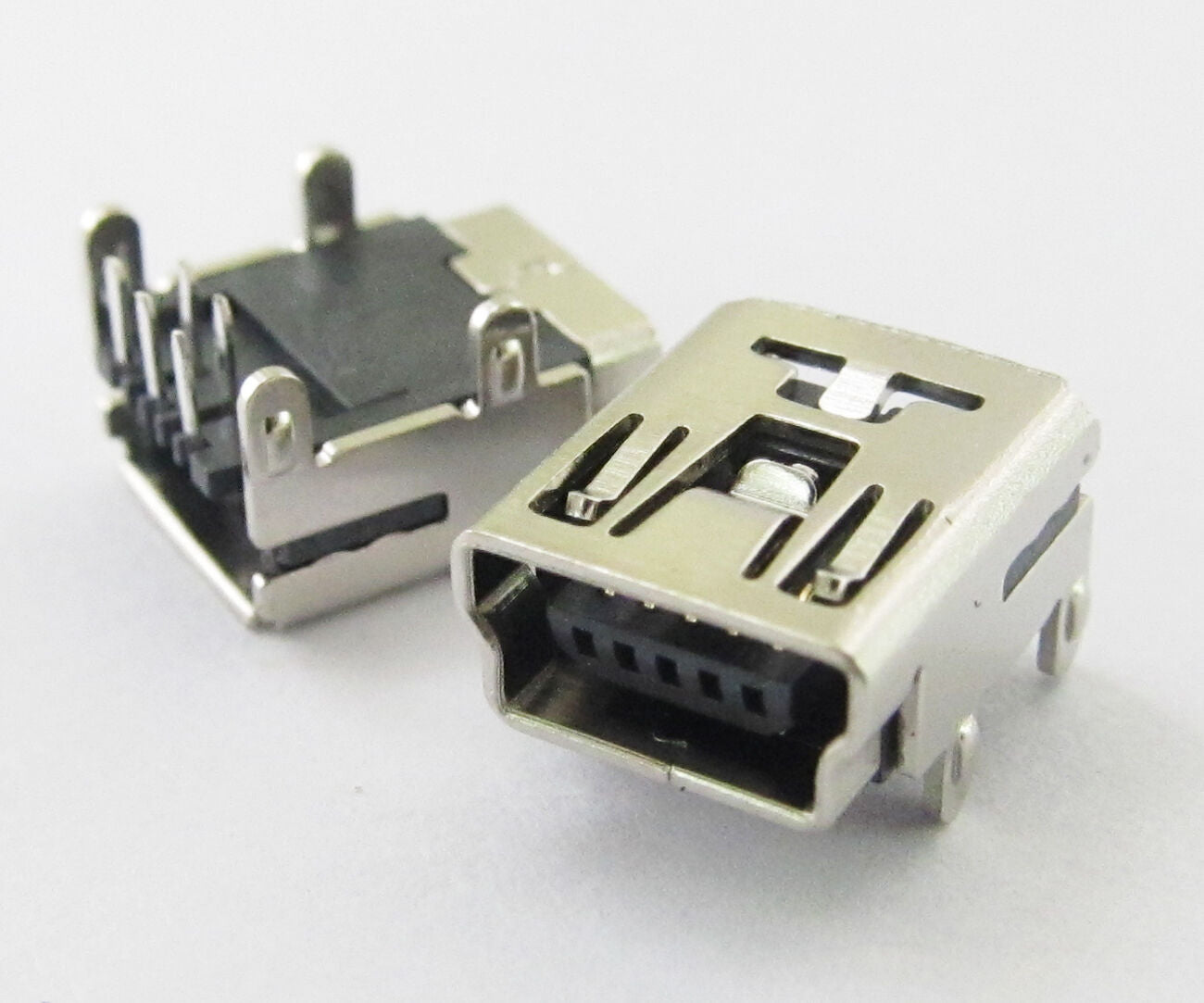 10pcs USB Female Jack B Type DIP Right Angle 90Â°Socket Connector Mini 5 Pin