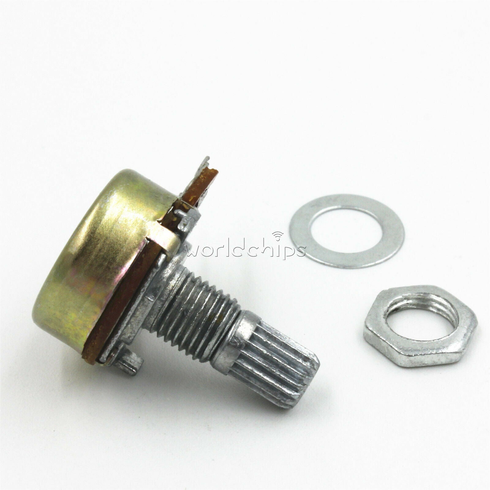 2PCS Lot 50K OHM Linear 3 Terminal Taper Rotary Potentiometer 50KB B50K Pot