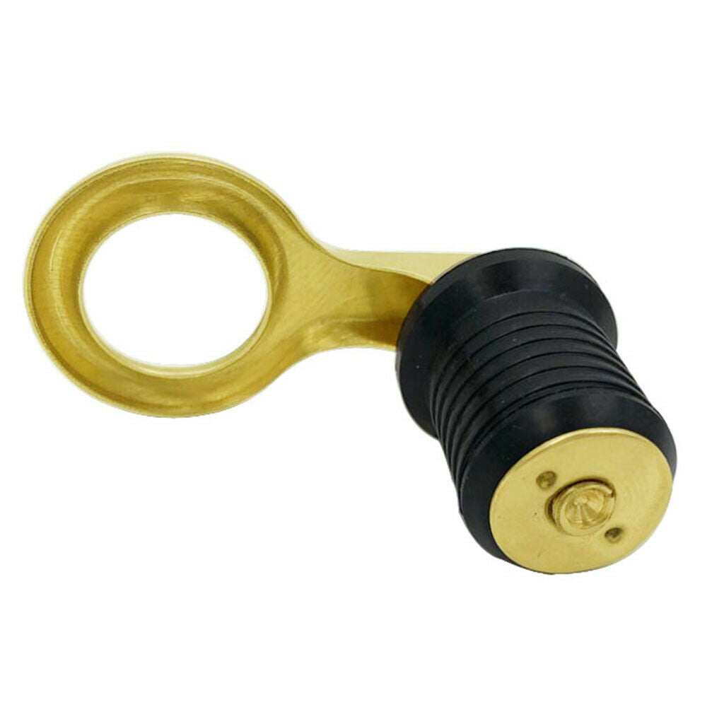 Brass Snap-Handle Drain Plug for Boat Livewell Accessories, 1 inch 25mm