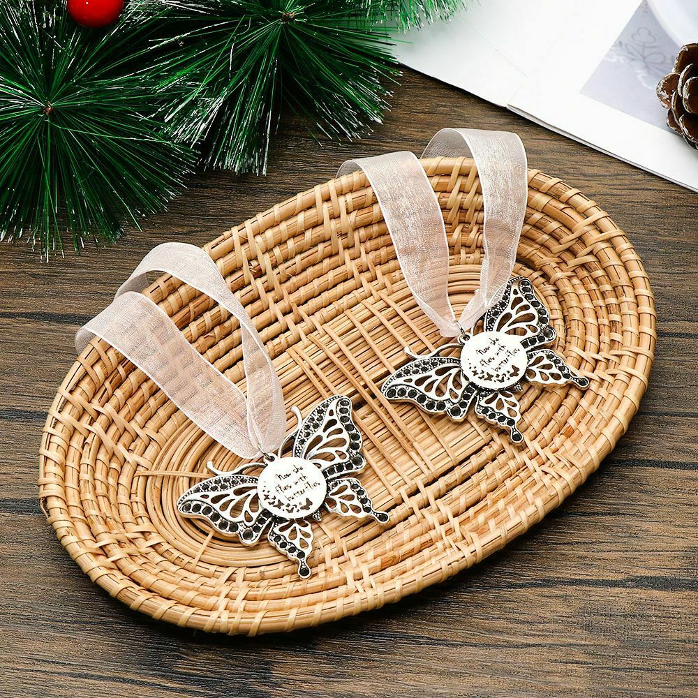 Decoration Mourning Pendants Loved Ones Souvenir Now She Flies With Butterflies