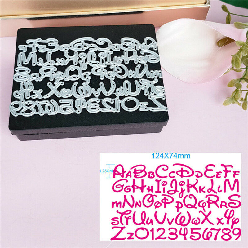 Alphabet Letter Number Cutting Dies for Card Stencils DIY Album Decorativ.l8