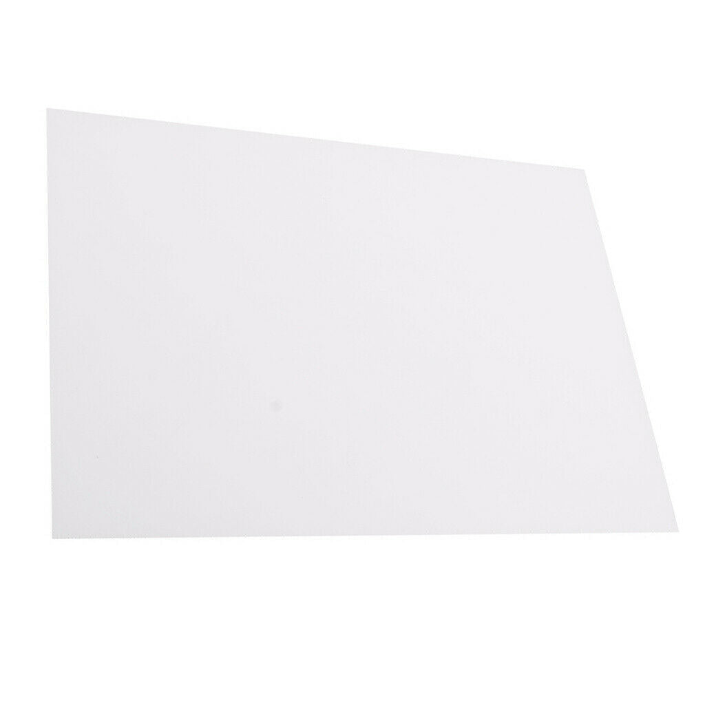 1Set White Blank Plastic Shrink Sheets Paper Keychain Jewelry Findings