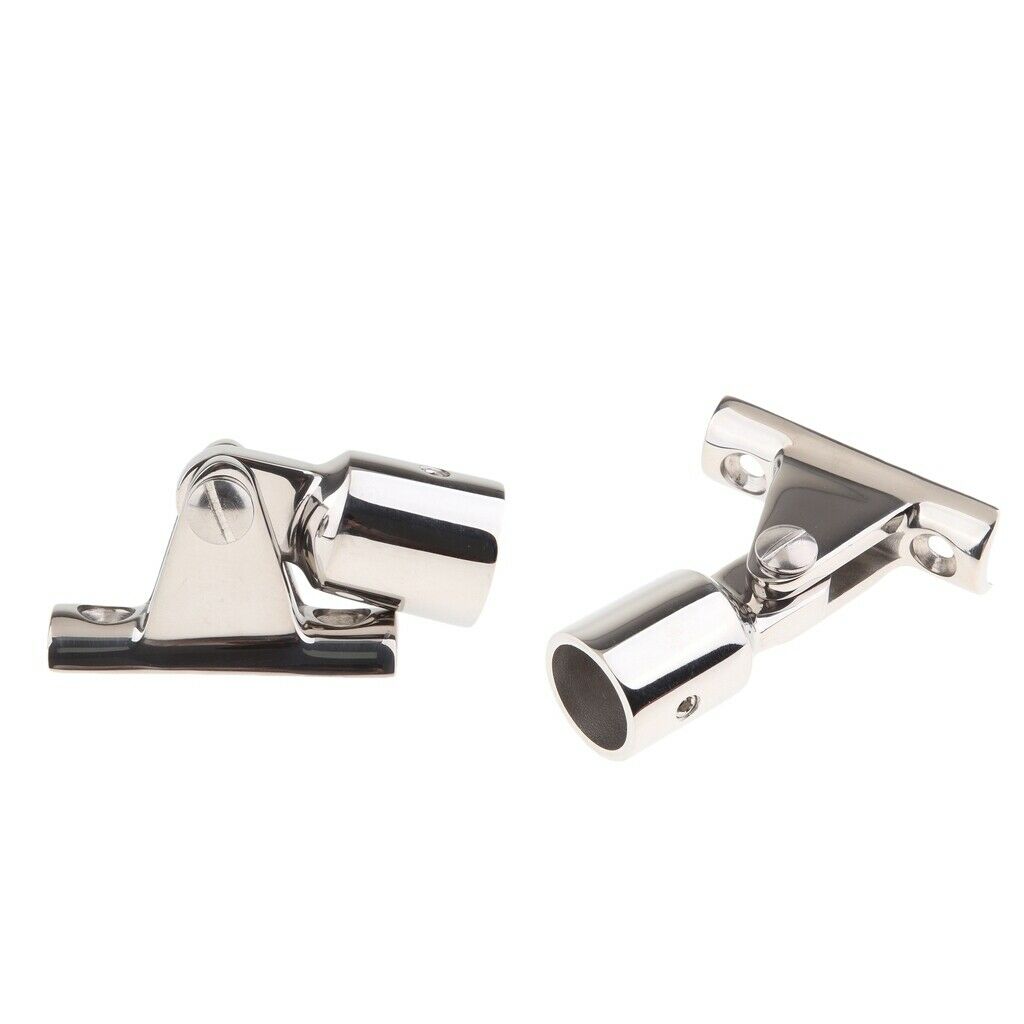 2x Hood Hardware With Stainless Steel Hinge For 3/4 "Boat Headsets