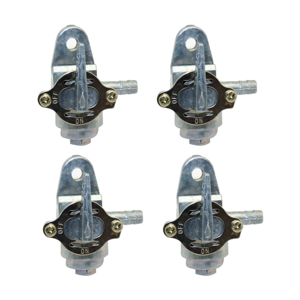 4x Gas Tank Fuel Petcock Switch Shut Off Valve 3 Port for 50cc 70cc 90cc 100cc