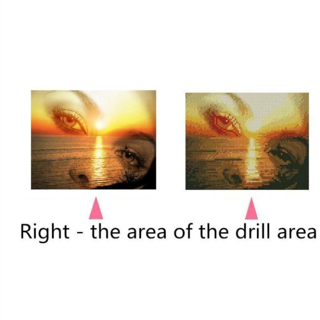 5D DIY Diamond Painting Full Drill Rhinestone Embroidery Kit Eye Landscape 1
