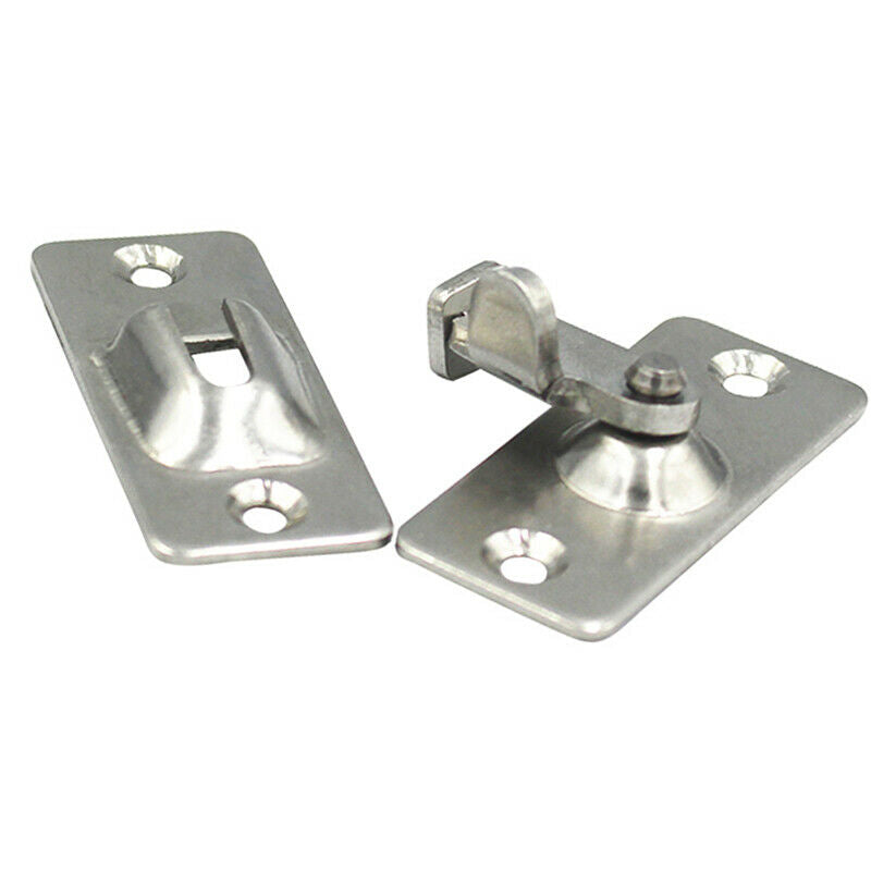 Mini Door Hasp Latch 90 Degree, Door Buckle Bolt Stainless Steel Safety An WLDF