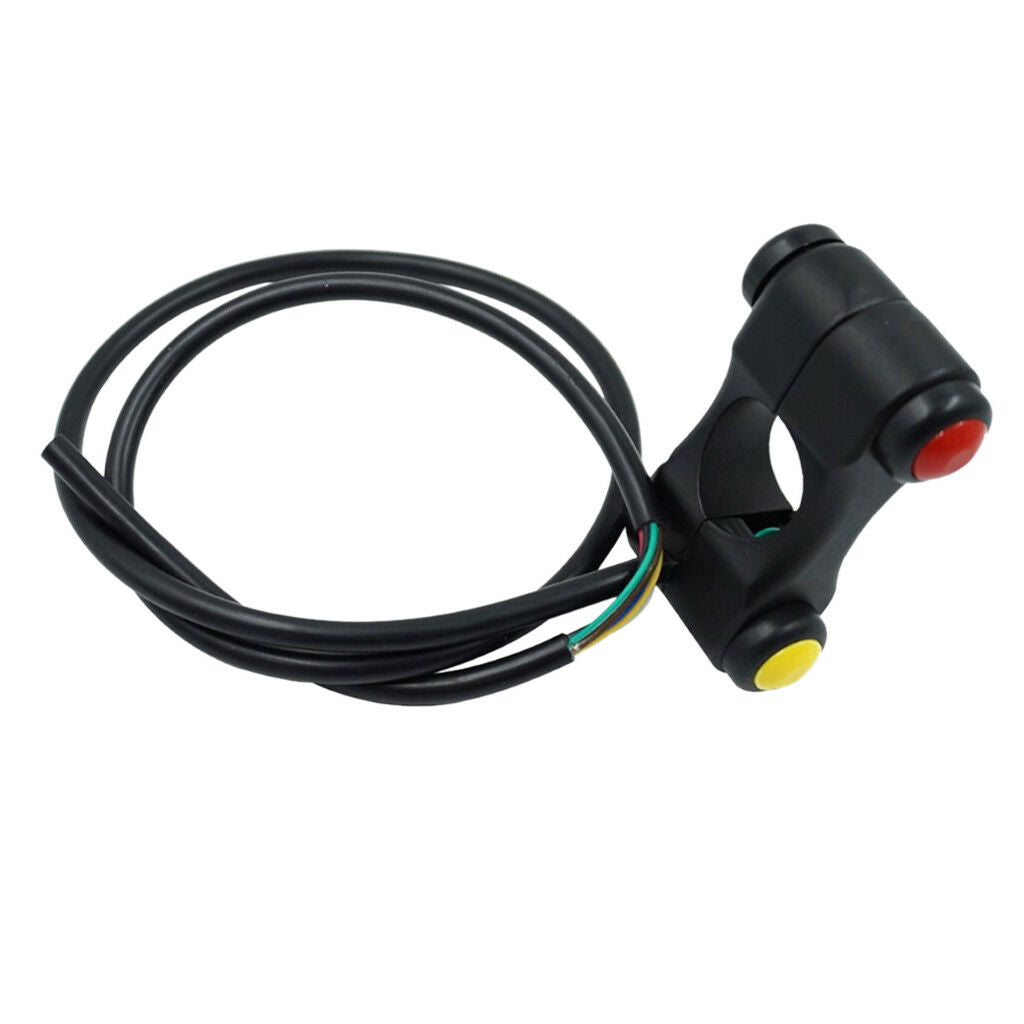 12V Motorcycle 7/8" Handlebar Switches Headlight Horn Start Switch 3 Buttons