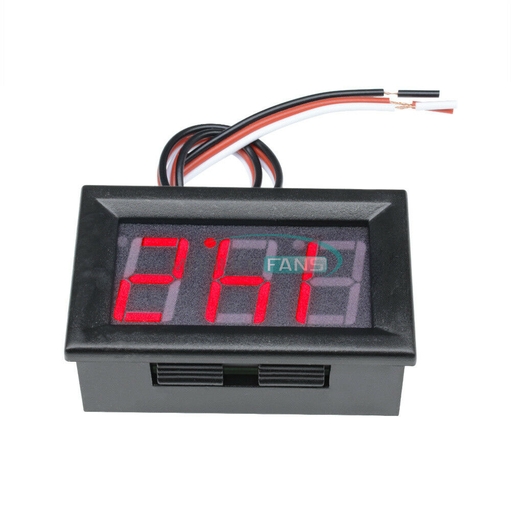 Red 0.56" DC 4.5-30V LED Digital Voltmeter Panel Accurate Meter 3 Wire