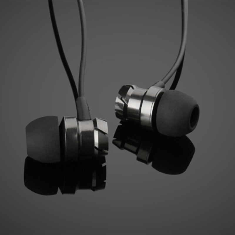 Super Bass Turbine Metal Headphones In-Ear Headset Earphones With Microphone Mic