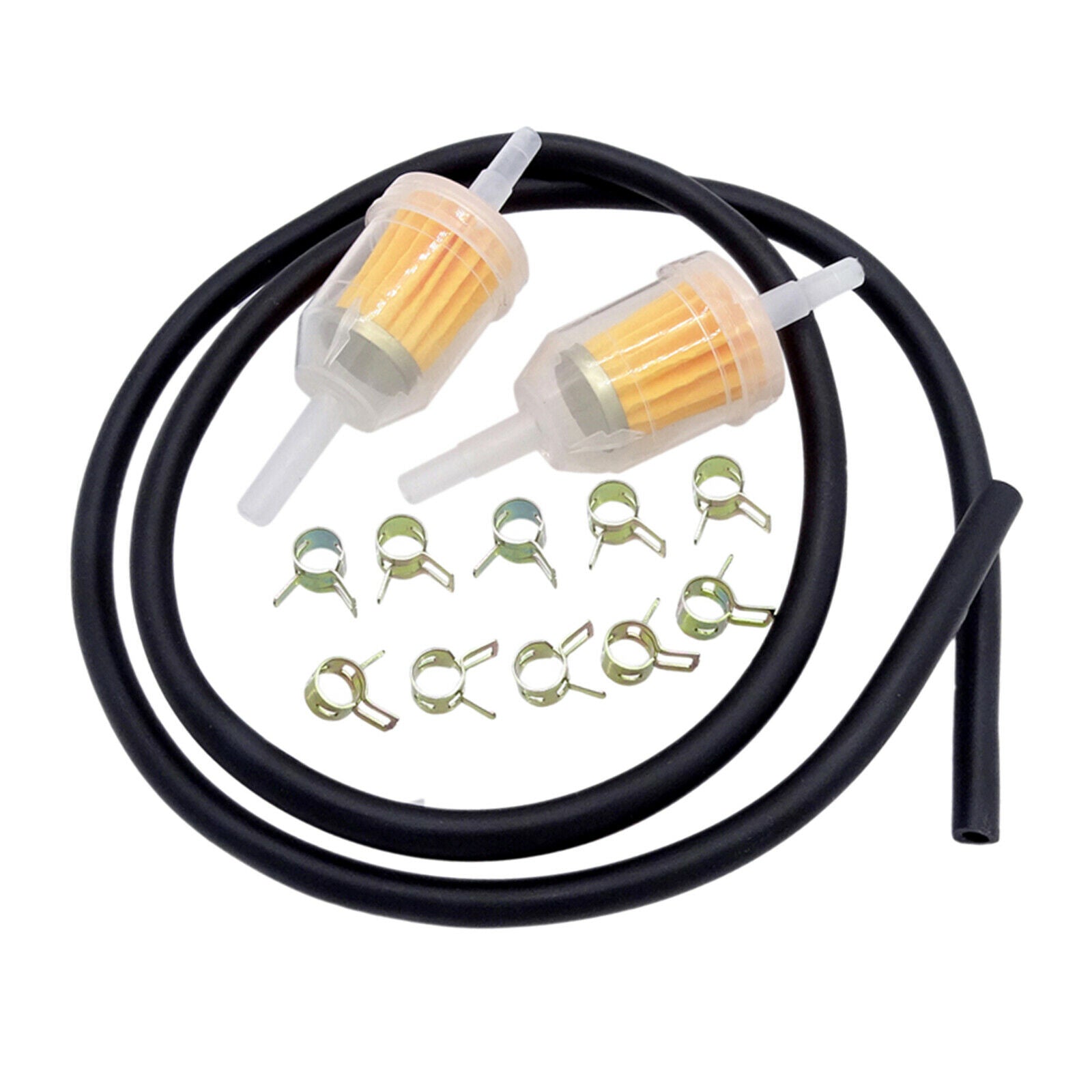 Motorcycle Fuel Petrol Oil Line Fuel Filter 6-8MM 1/4" Pipe Set