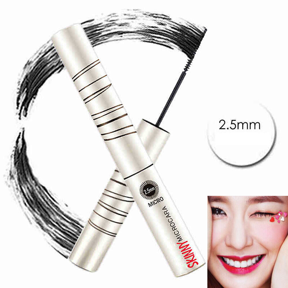 Black Skinny Mascara Long Curling Waterproof Extension Length EyeLashes Cosmetic