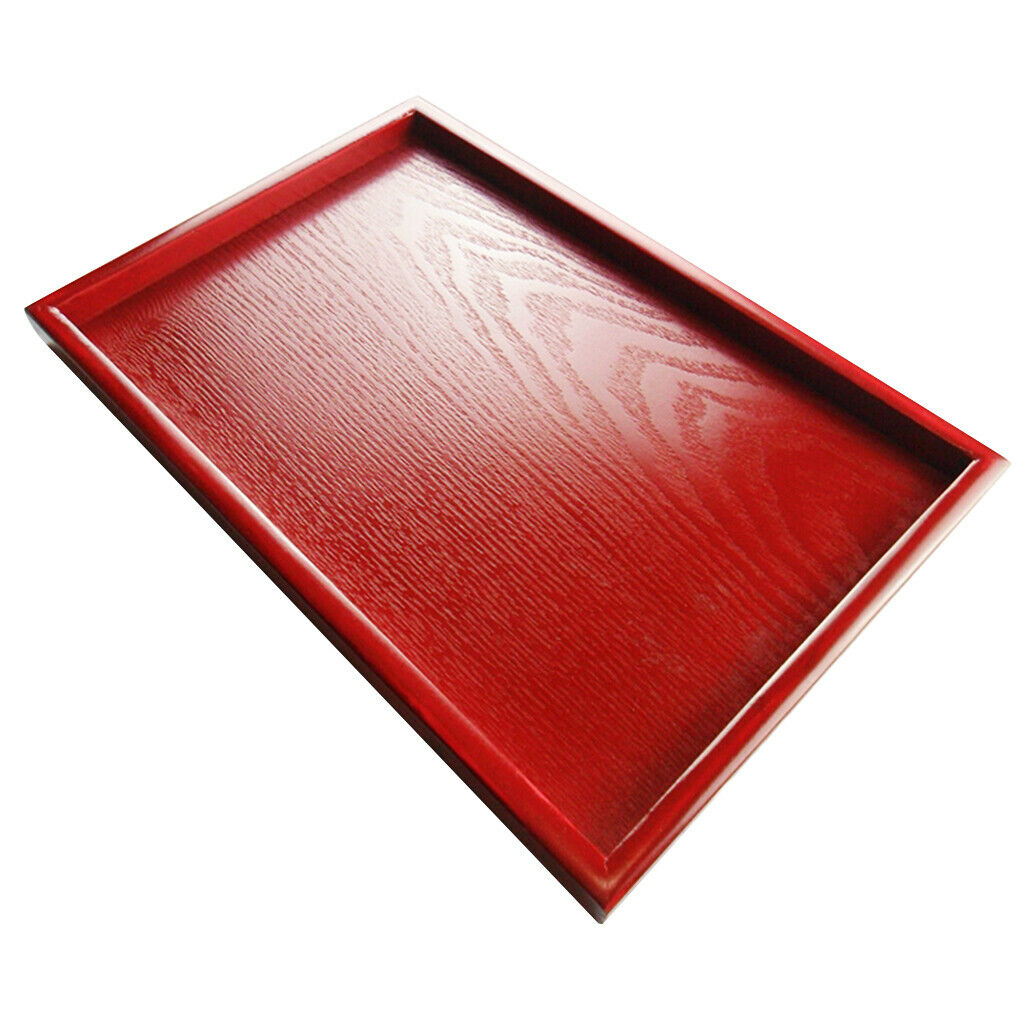 Wedding Supplies Hotel Serving Tray Dishes Cup Cake Holder Red Wooden Plate