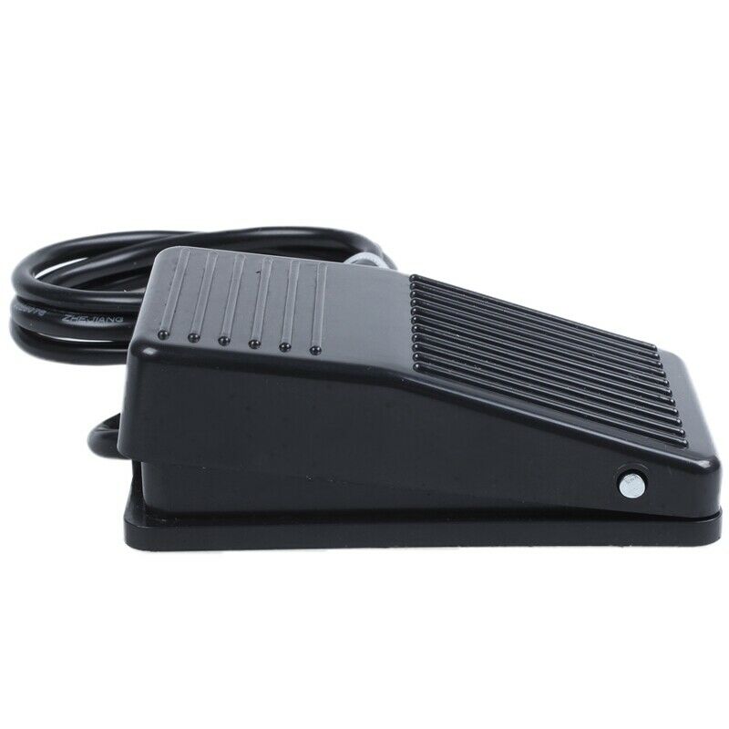 AC 250V 10A SPDT NO NC Antislip Plastic Momentary Power Foot Pedal Switch BlacL9