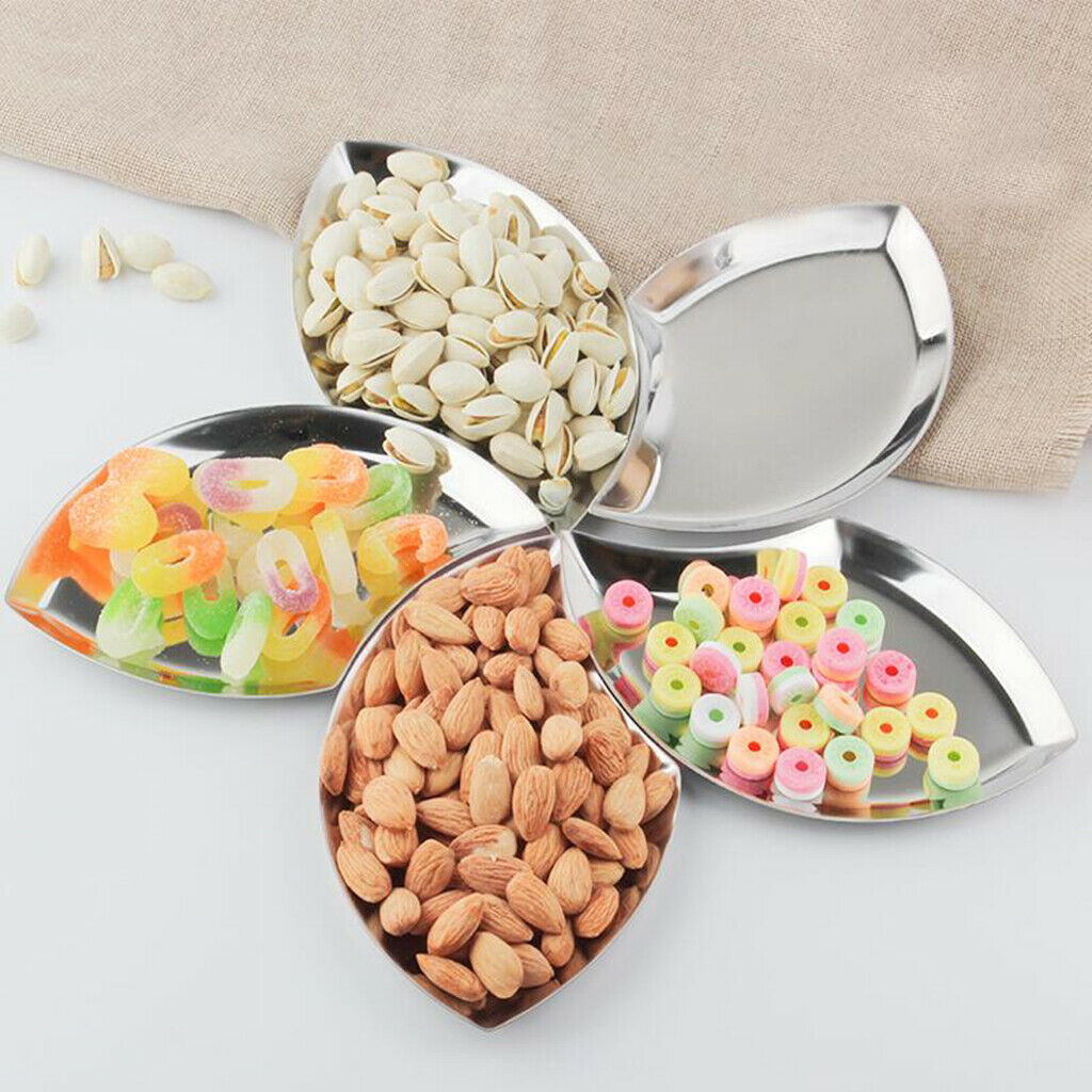 Serving Dishes, Stainless Steel Mini Appetizer Snack Trays Fruit Plattter