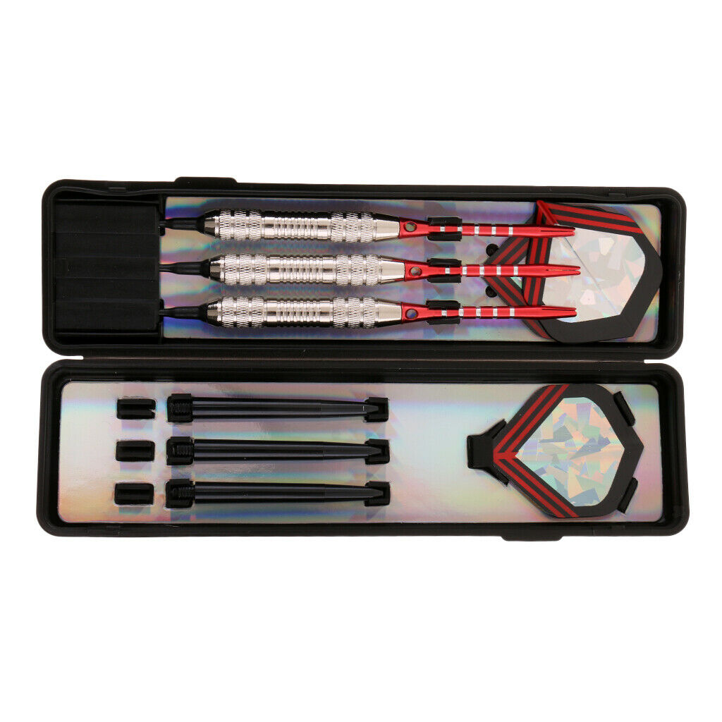 3 Pieces Professional Soft Tip Darts Electronic Darts Iron Barrels Red