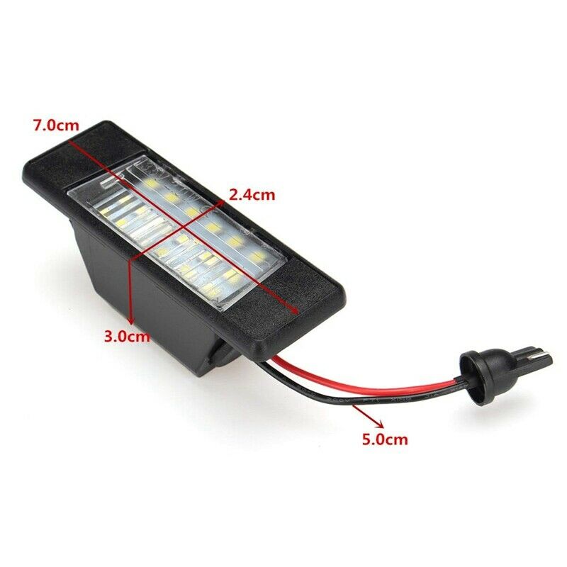 2Pcs Car 18Leds License Plate Lights Plastic for  Qashqai  Juke Primera BrightM4